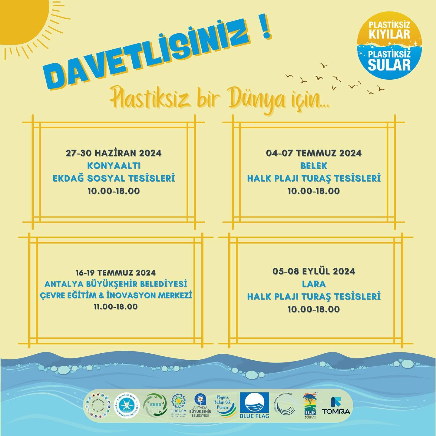 Plastiksiz bir dünya için “Plastiksiz Kıyılar, Plastiksiz Sular”…

Plajlarımız…
