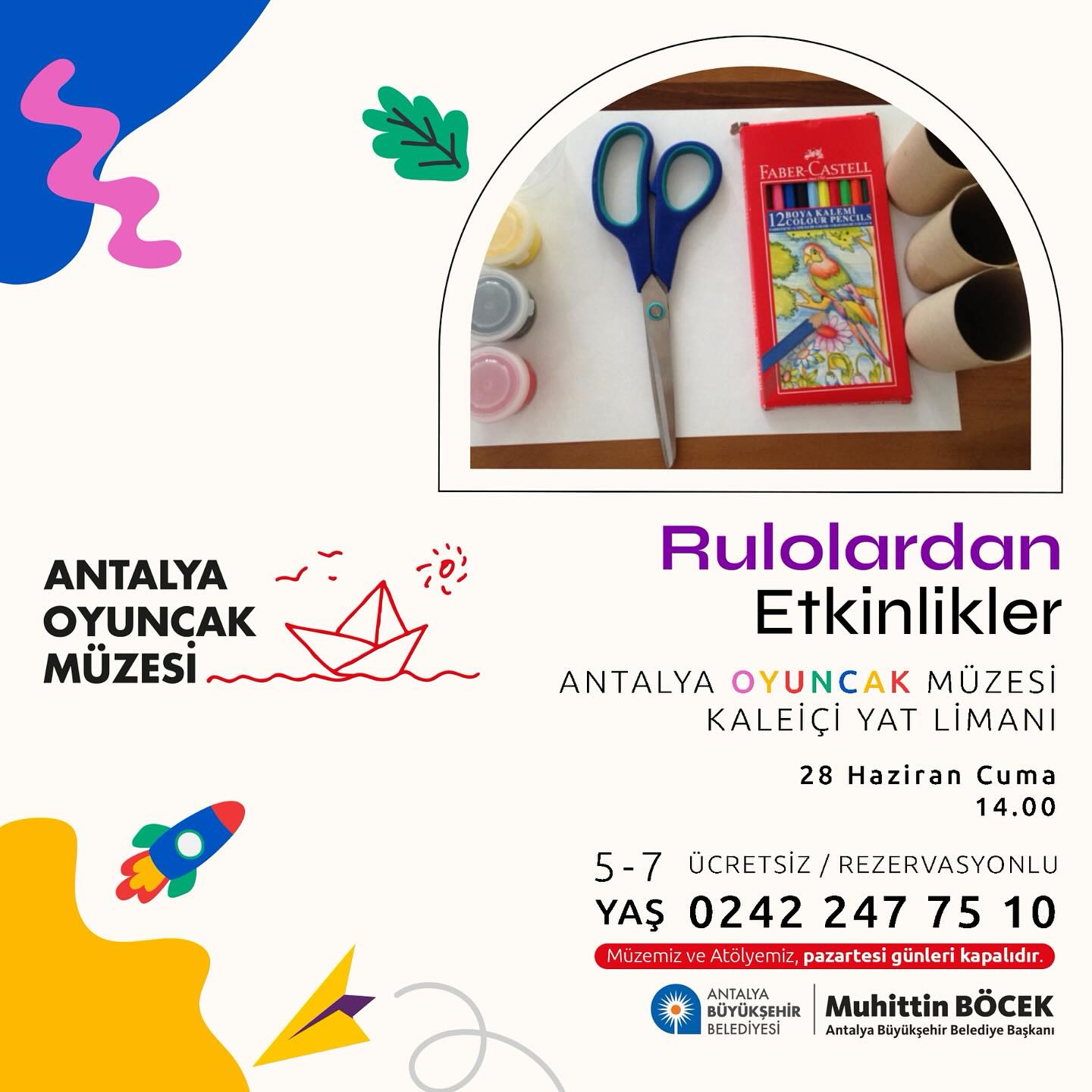 Yaratıcı Rulolar Atölyesi ile Çocuklar Hayal Gücünü Serbest Bırakıyor!