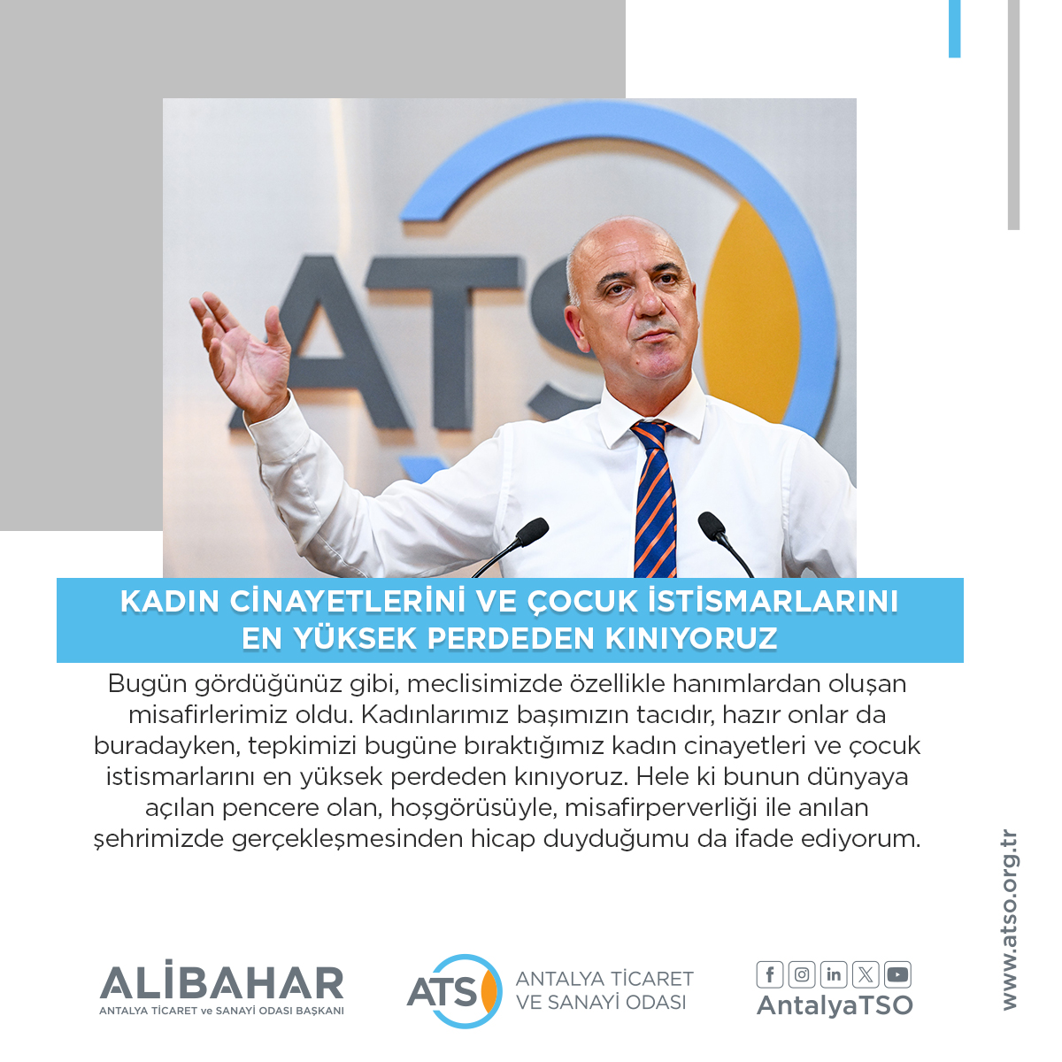 Antalya Ticaret ve Sanayi Odası (ATSO) Haziran Ayı Olağan Meclis Toplantısı, ATS