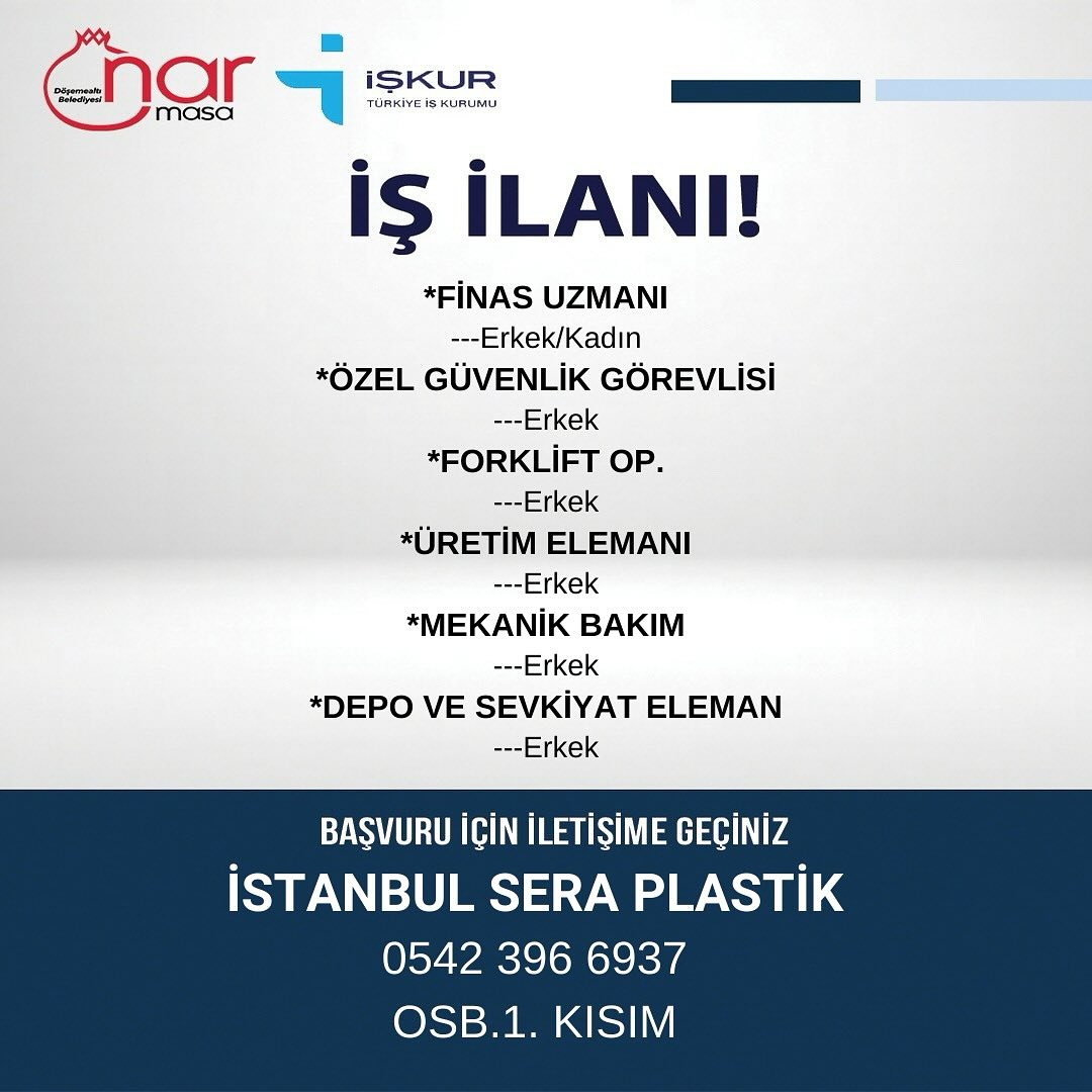 Döşemealtı’nda İş Arayanlar Dikkat! Hayallerinizdeki İşe Kavuşmak İçin Nar Masa İşkur Ofisi’ne Başvurun!