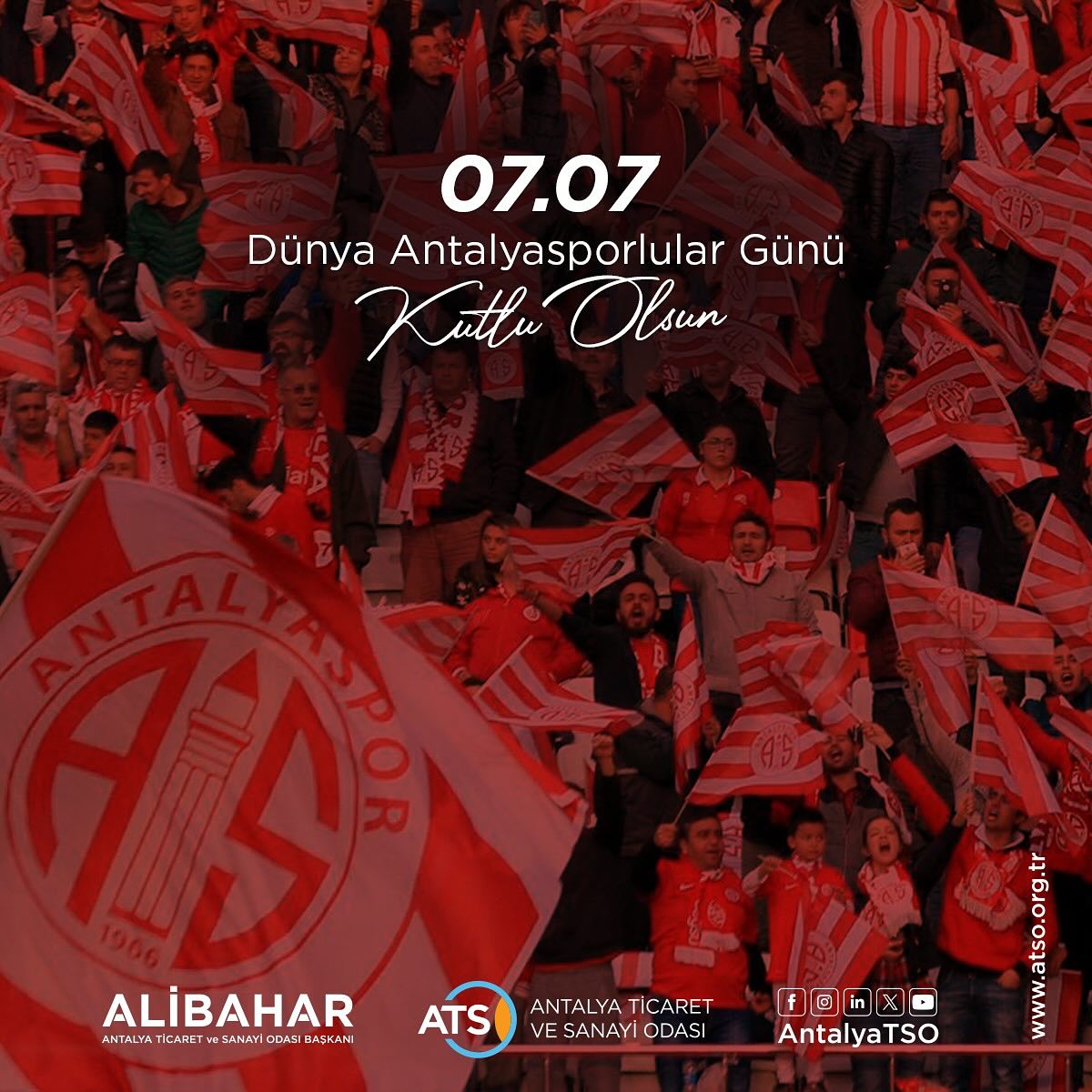 07.07 Dünya Antalyasporlular Günü kutlu olsun 

Takımımızın başarılarına katkıda
