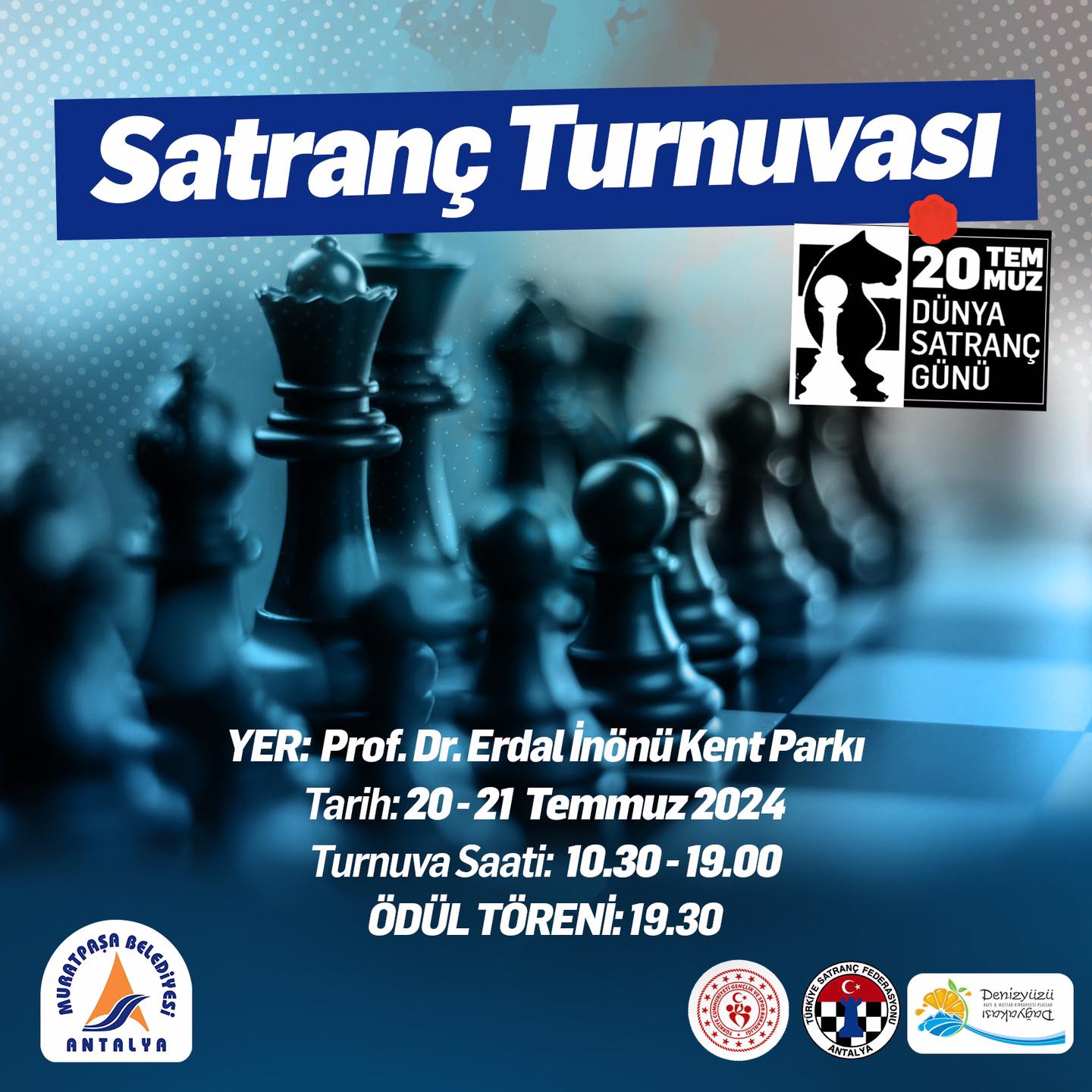20 Temmuz Dünya Satranç Günü dolayısıyla 20-21 Temmuz tarihlerinde Prof. Dr. Erd