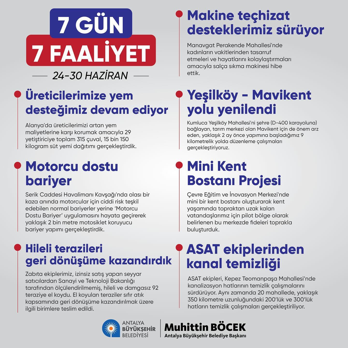 7 Gün / 7 Faaliyet
.
.