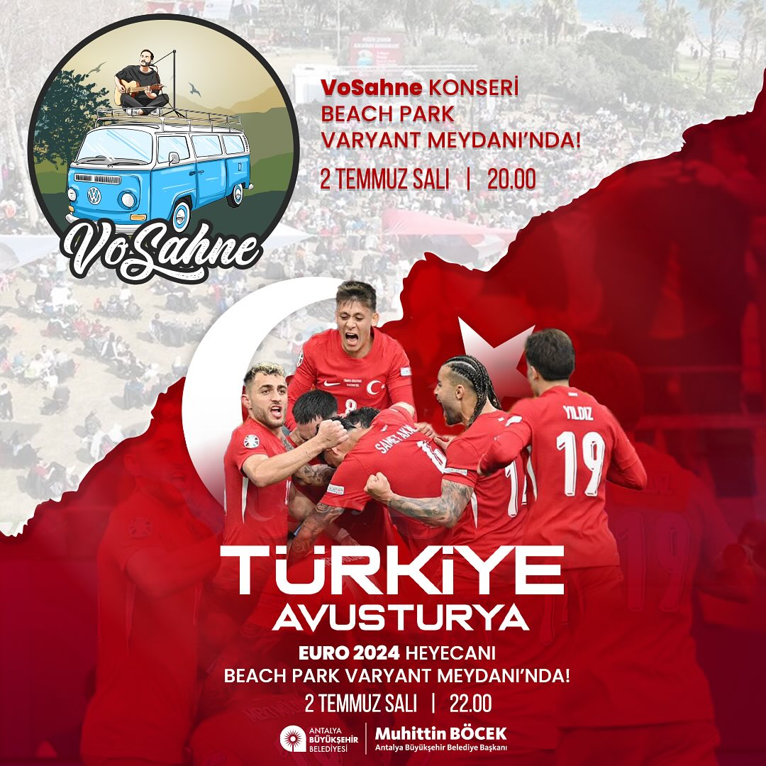 Antalya Büyükşehir Belediyesi’nin organizasyonu ile hem milli maç hem de VoSahne
