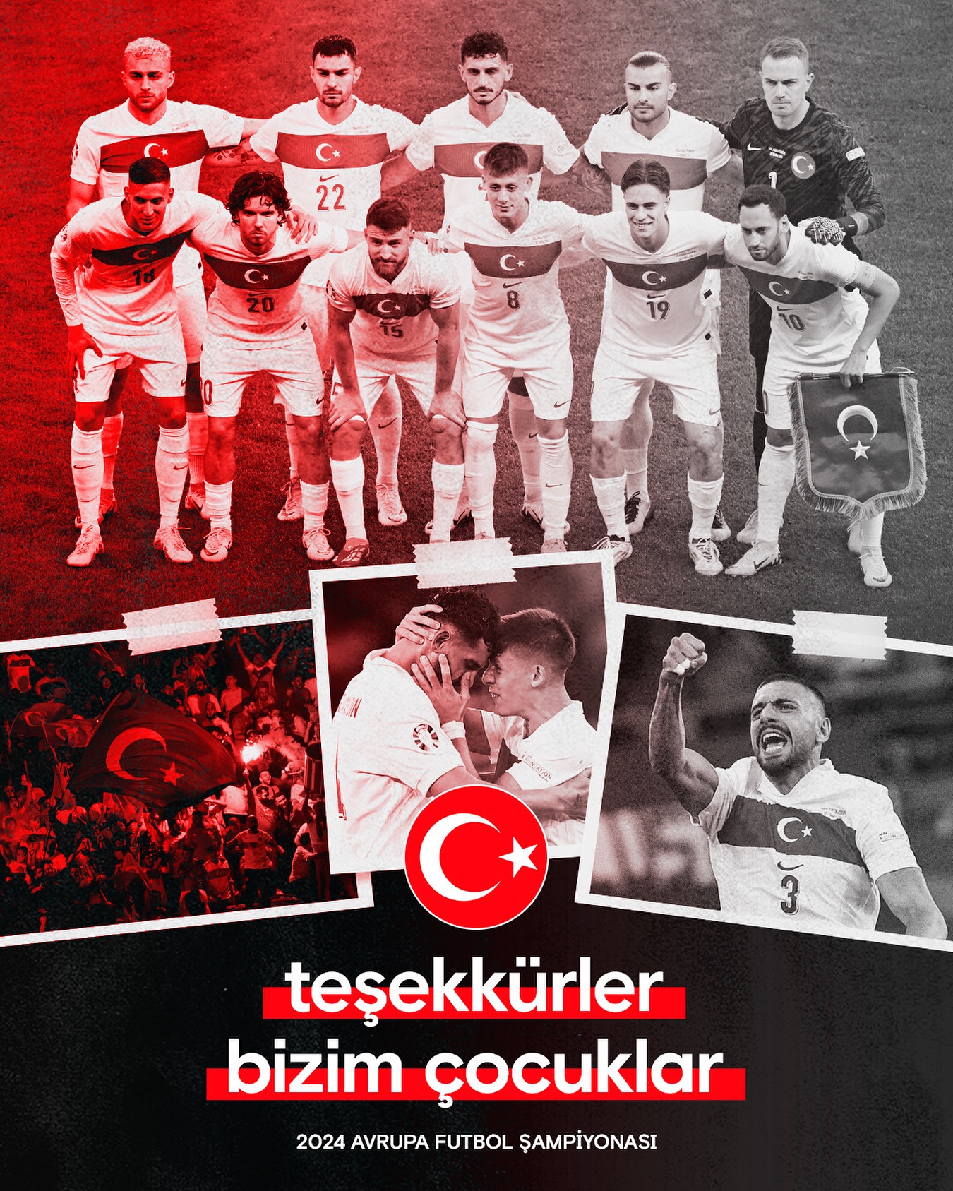 Teşekkürler  

 2024 Avrupa Futbol Şampiyonası’na çeyrek finalde veda eden A Mil