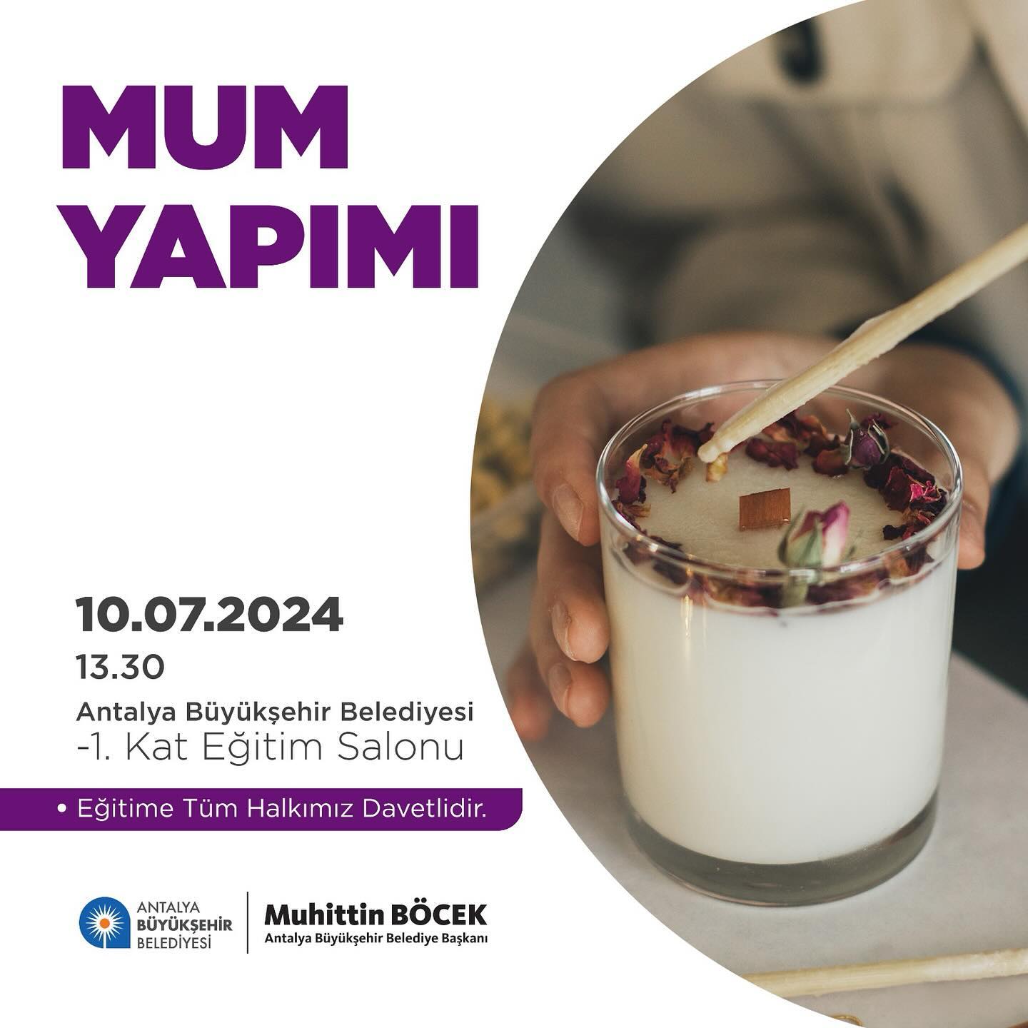 Antalya Büyükşehir Belediyesi olarak üreticilerimize yönelik eğitimlerimiz devam