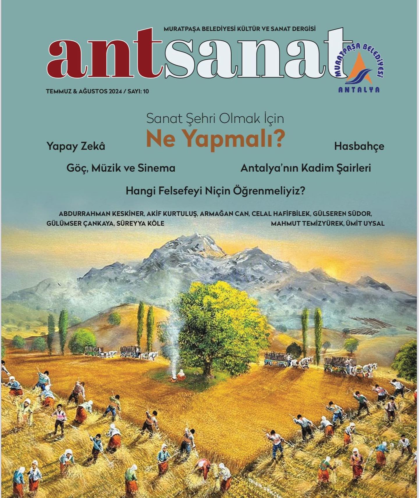 Antalya’mızın tek kültür, sanat dergisi AntSanat dijital ortamda komşularımızla