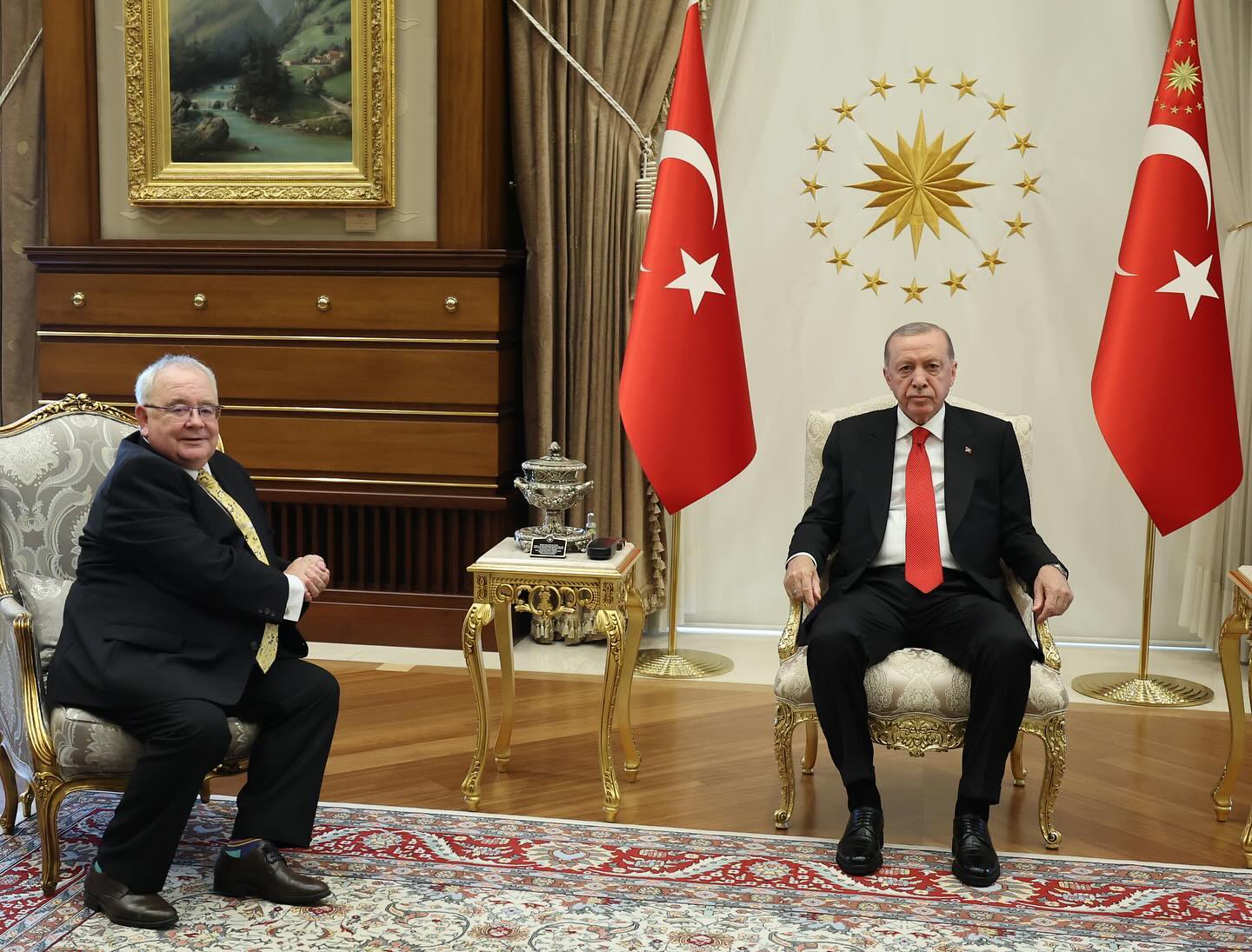 Cumhurbaşkanımız Recep Tayyip Erdoğan, İrlanda Meclis Başkanı Sean O Fearghail’i