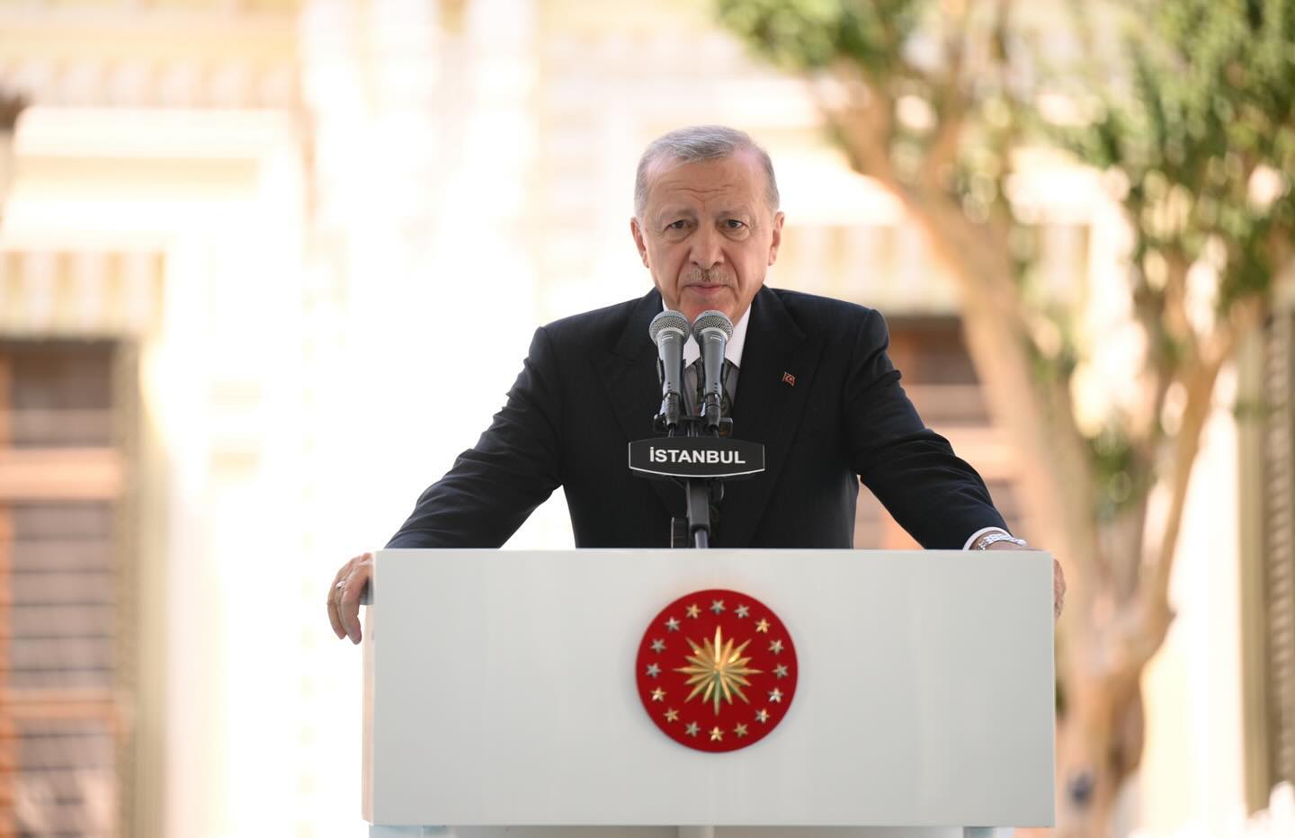 Cumhurbaşkanımız Recep Tayyip Erdoğan, restorasyonu tamamlanan Yıldız Sarayı’nın