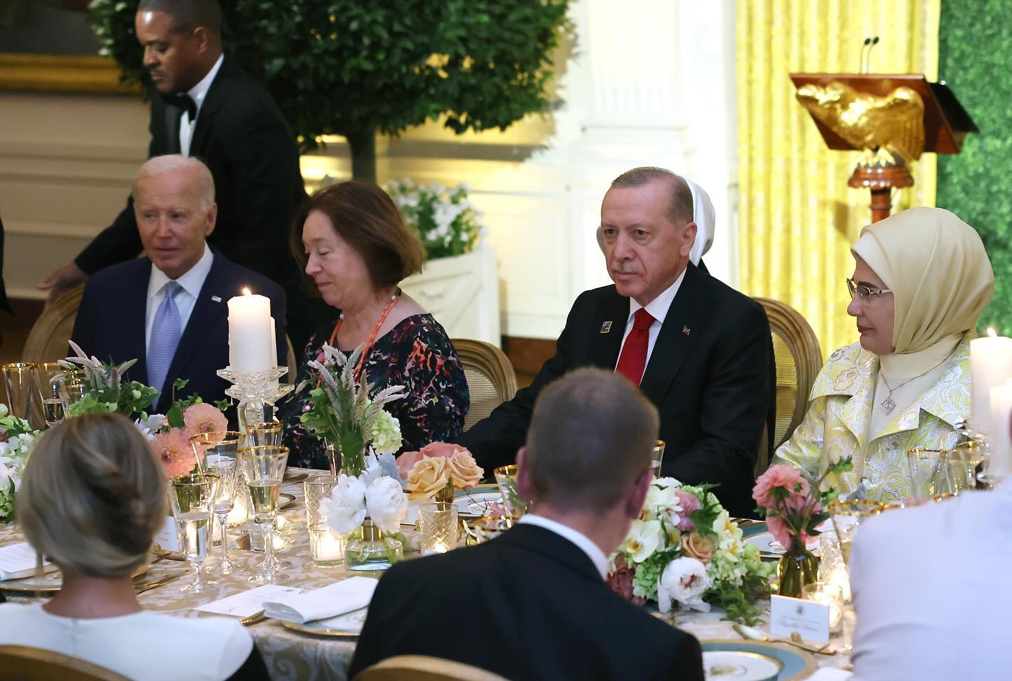 Cumhurbaşkanımız Recep Tayyip Erdoğan ve eşi Emine Erdoğan, ABD Başkanı Joe Bide