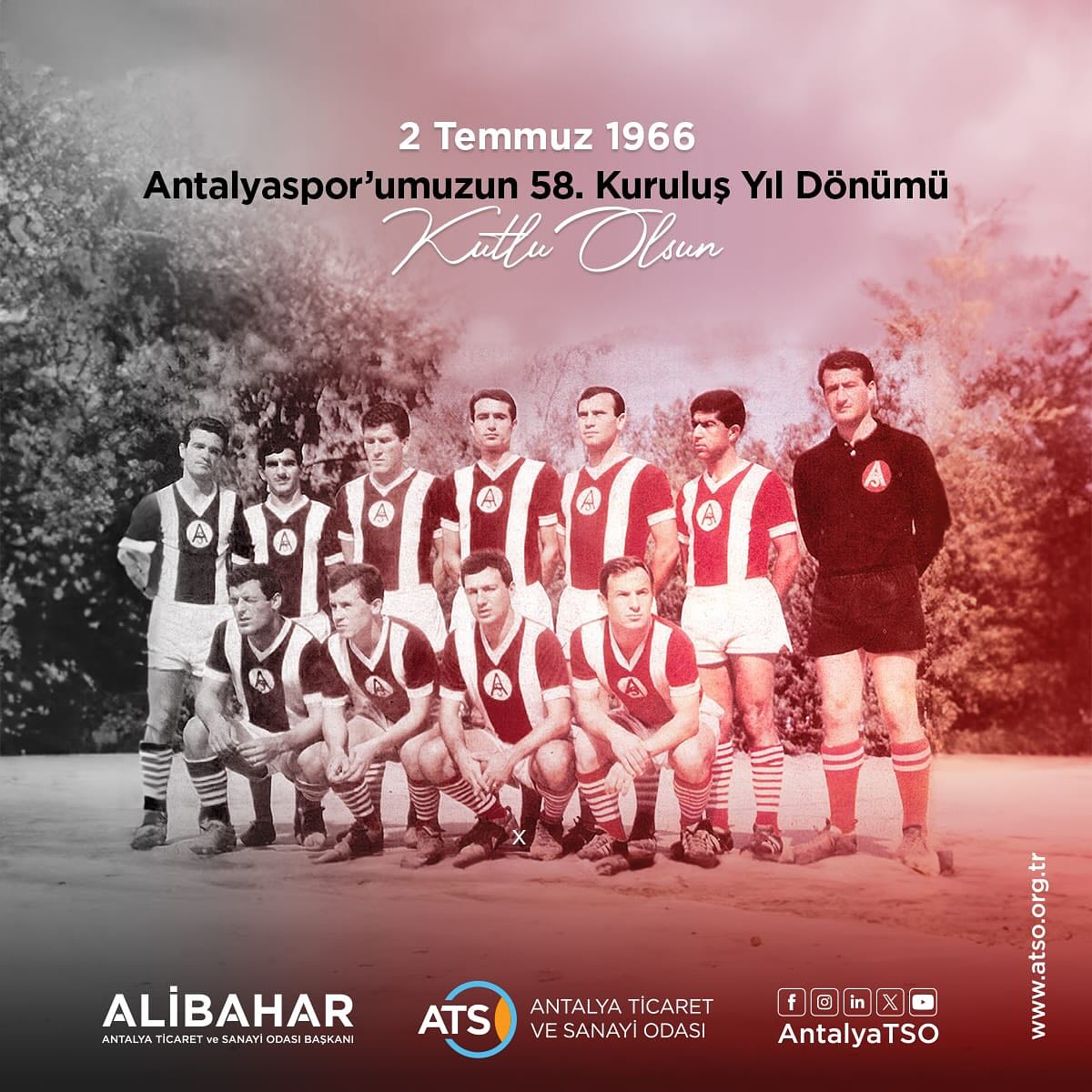 Kentimizin takımı  58 yaşında. 

Kırmızı-beyaz renklere gönül veren tüm Antalyas
