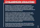 T.C. Ticaret Bakanlığı tarafından 01 Temmuz 2024 tarihinde yapılan duyuruda, ber