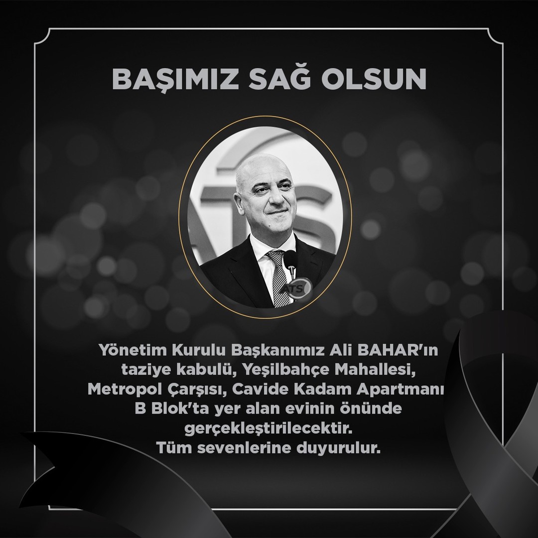 Yönetim Kurulu Başkanımız Ali Bahar’ın taziye kabulü, Yeşilbahçe Mahallesi, Metr