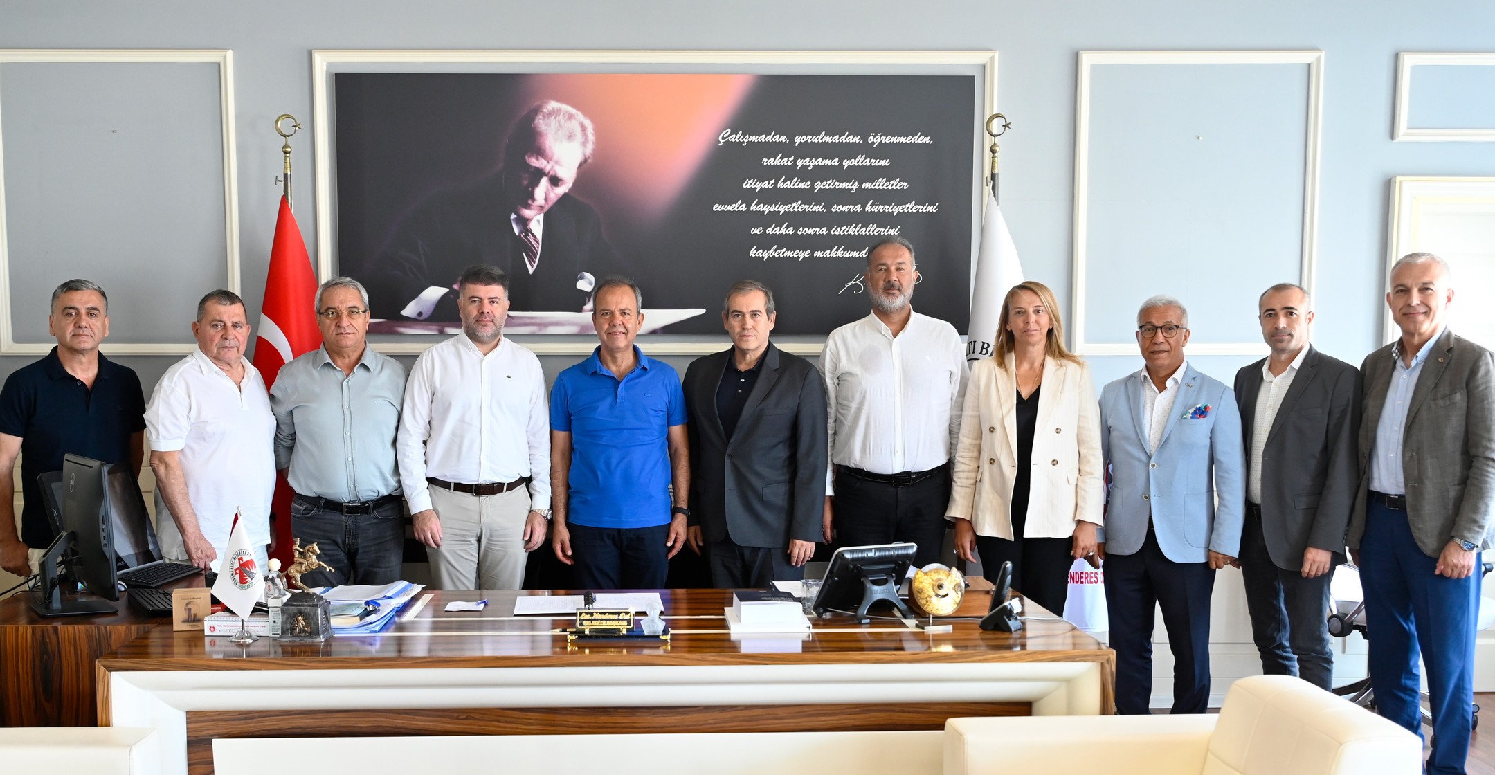 ATSO Yönetim Kurulu Başkanımız Yusuf Hacısüleyman ve Yönetim Kurulu Üyelerimiz,