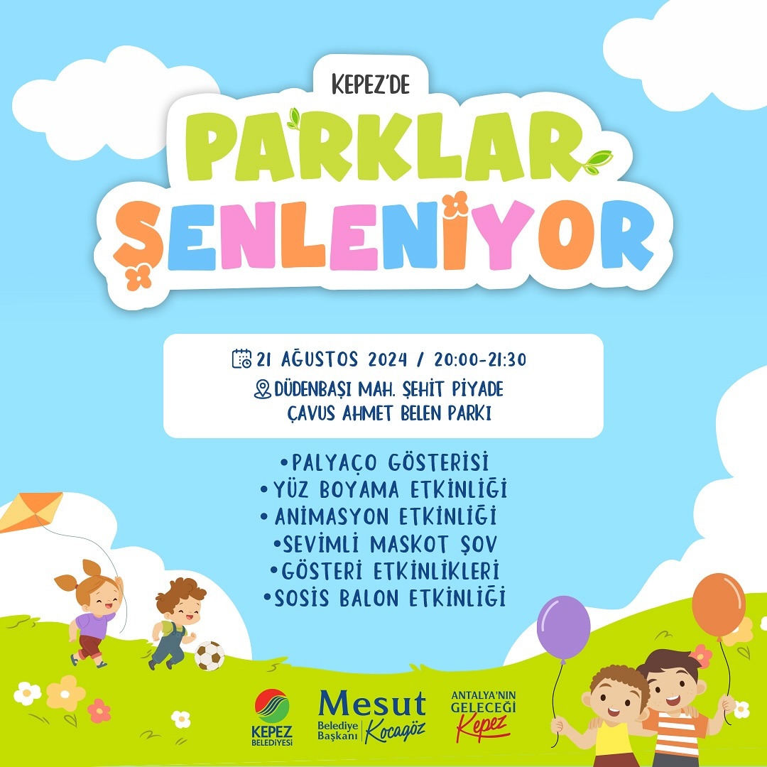 Parklar Şenleniyor etkinlikleri Kepez’in çocukları için tüm hızıyla devam ediyor
