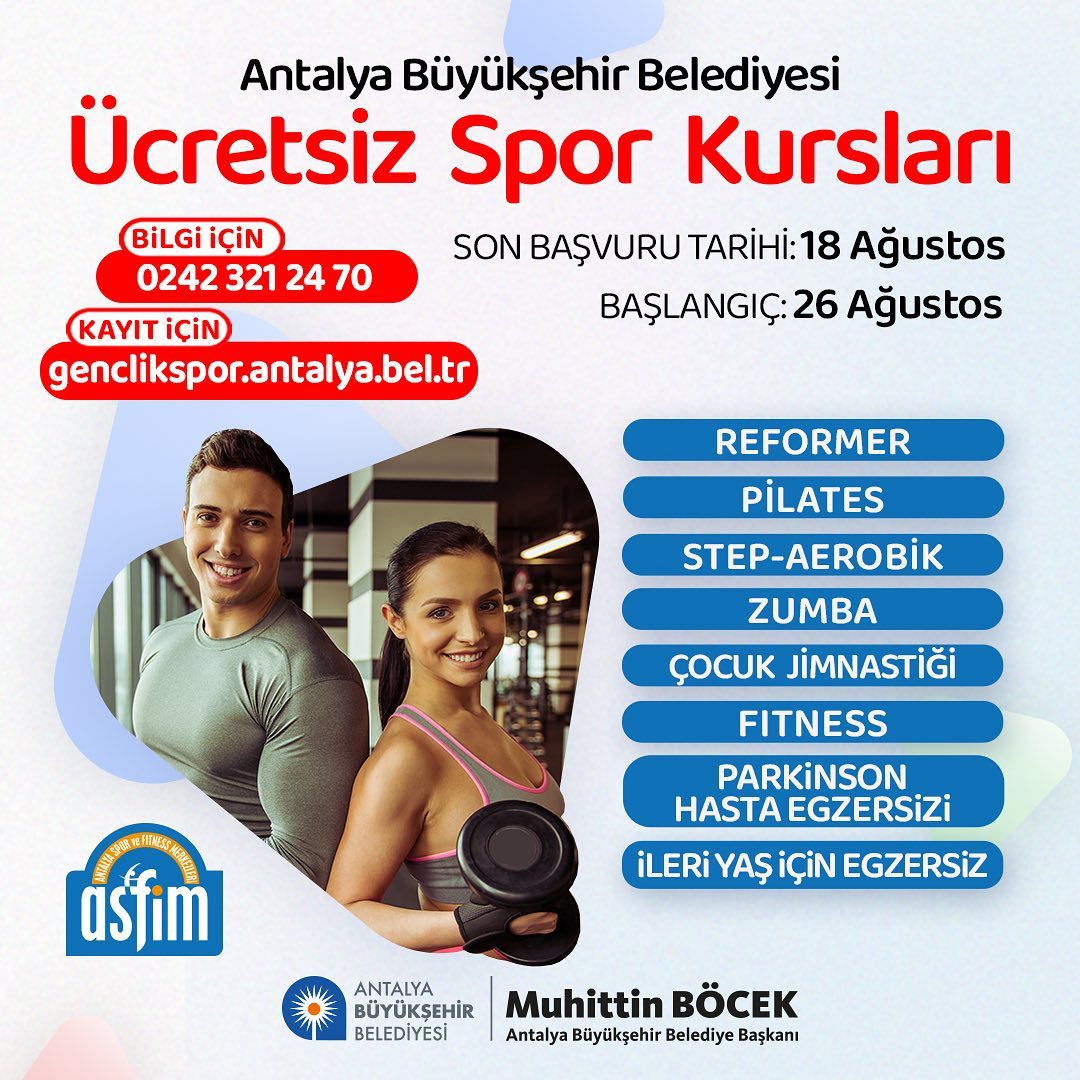 ASFİM kayıtları başladı!Sağlıklı bir yaşam için 7’den 70’e tüm vatandaşlarımız