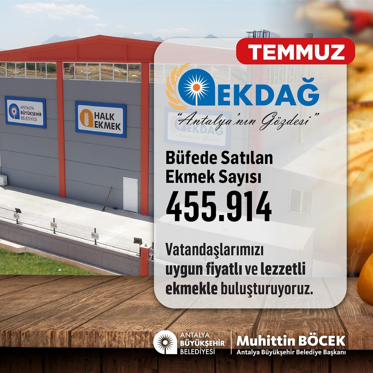 Antalya Büyükşehir Belediyesi olarak sosyal belediyecilik anlayışıyla uygun fiya