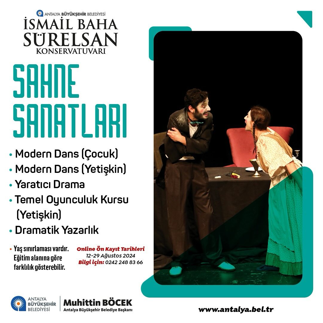 Antalya Büyükşehir Belediyesi İsmail Baha Sürelsan Konservatuvarı, sahne sanatla