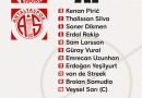 Beşiktaş x Antalyaspor

İLK 11: Pirić, Thalisson, Soner, Erdal, Larsson, Güray,