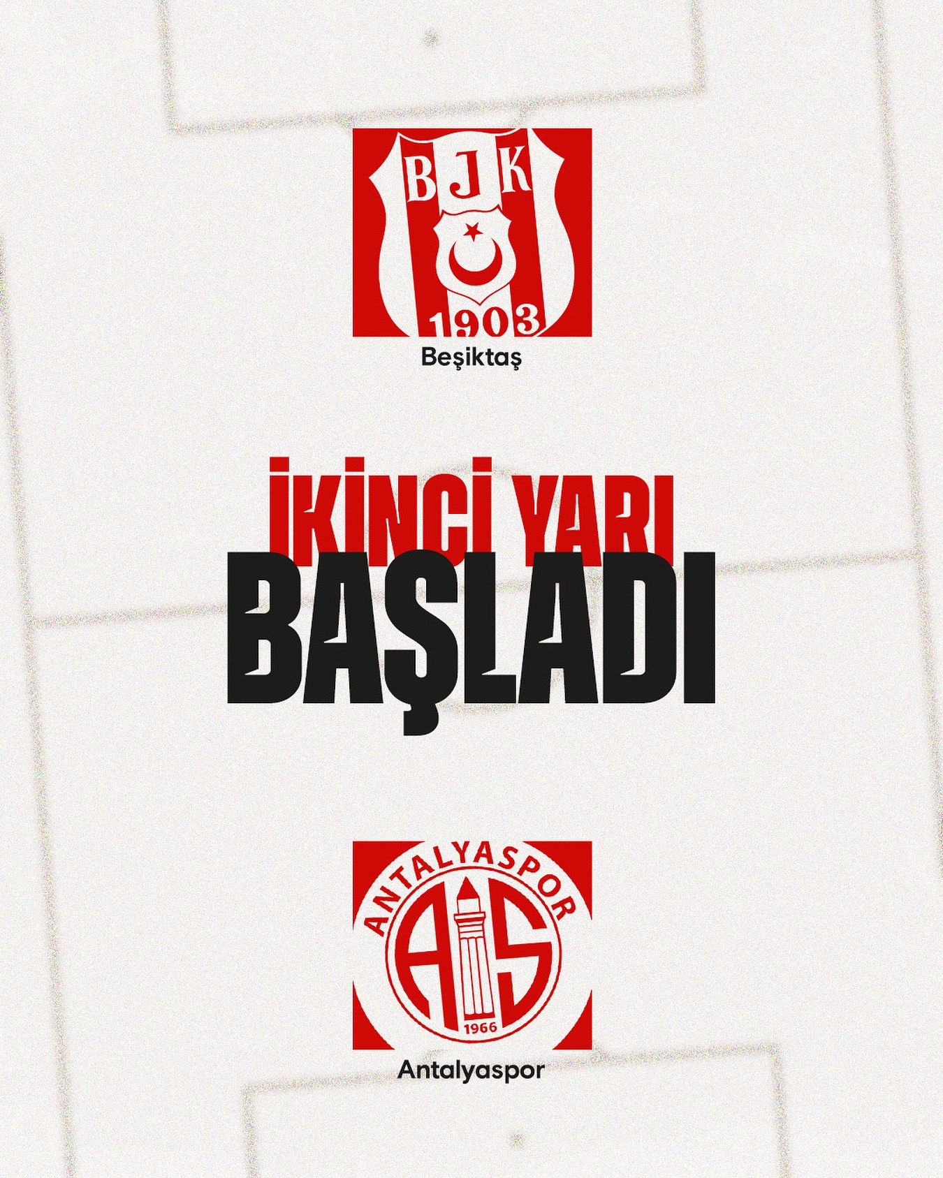 Dk.46: İkinci yarı başladı. Başarılar