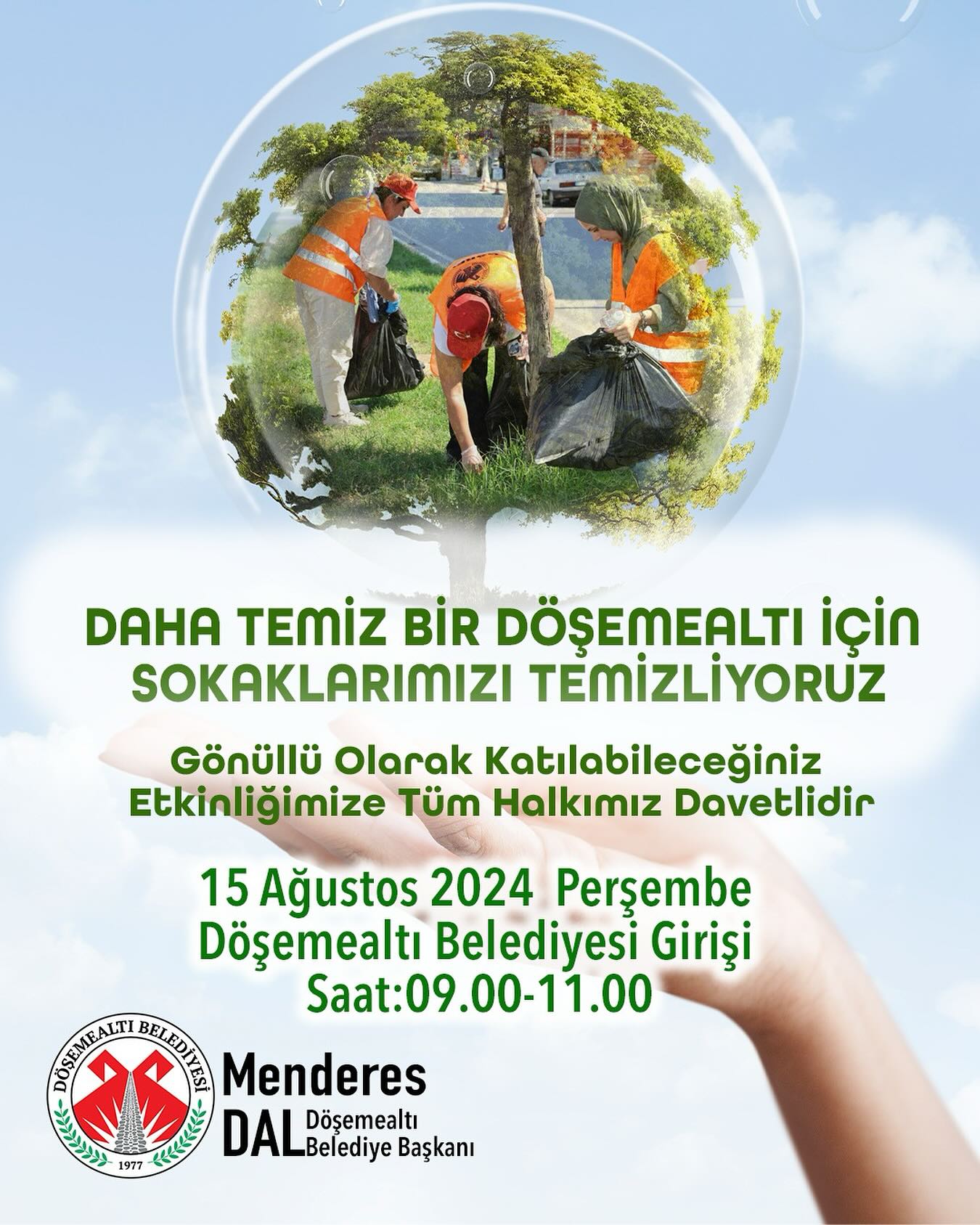 Döşemealtımızı daha güzel, temiz ve yaşanabilir bir kent haline getirmek adına b…