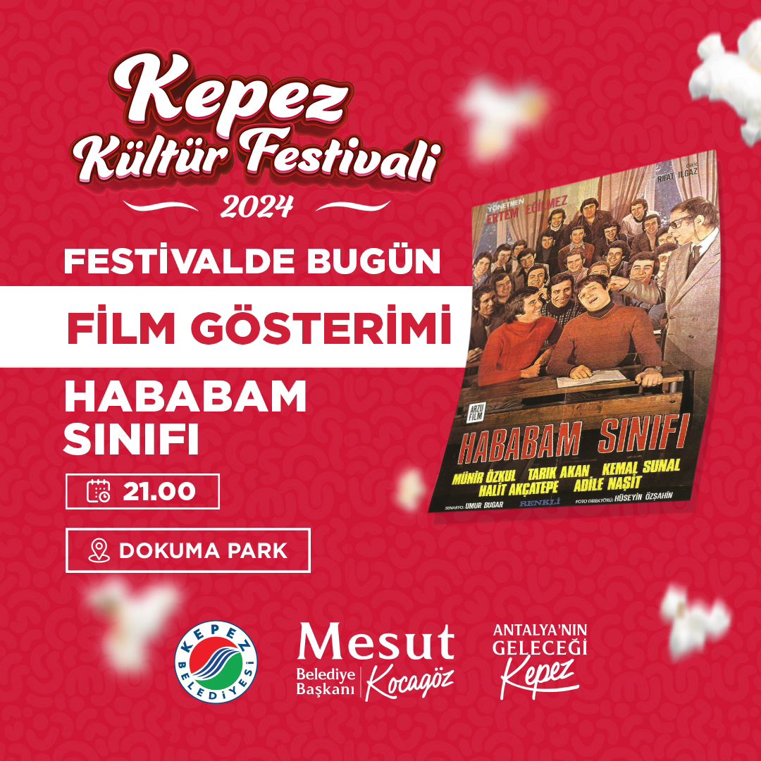 Kepez Kültür Festivali’mizde bugün sinema günü.