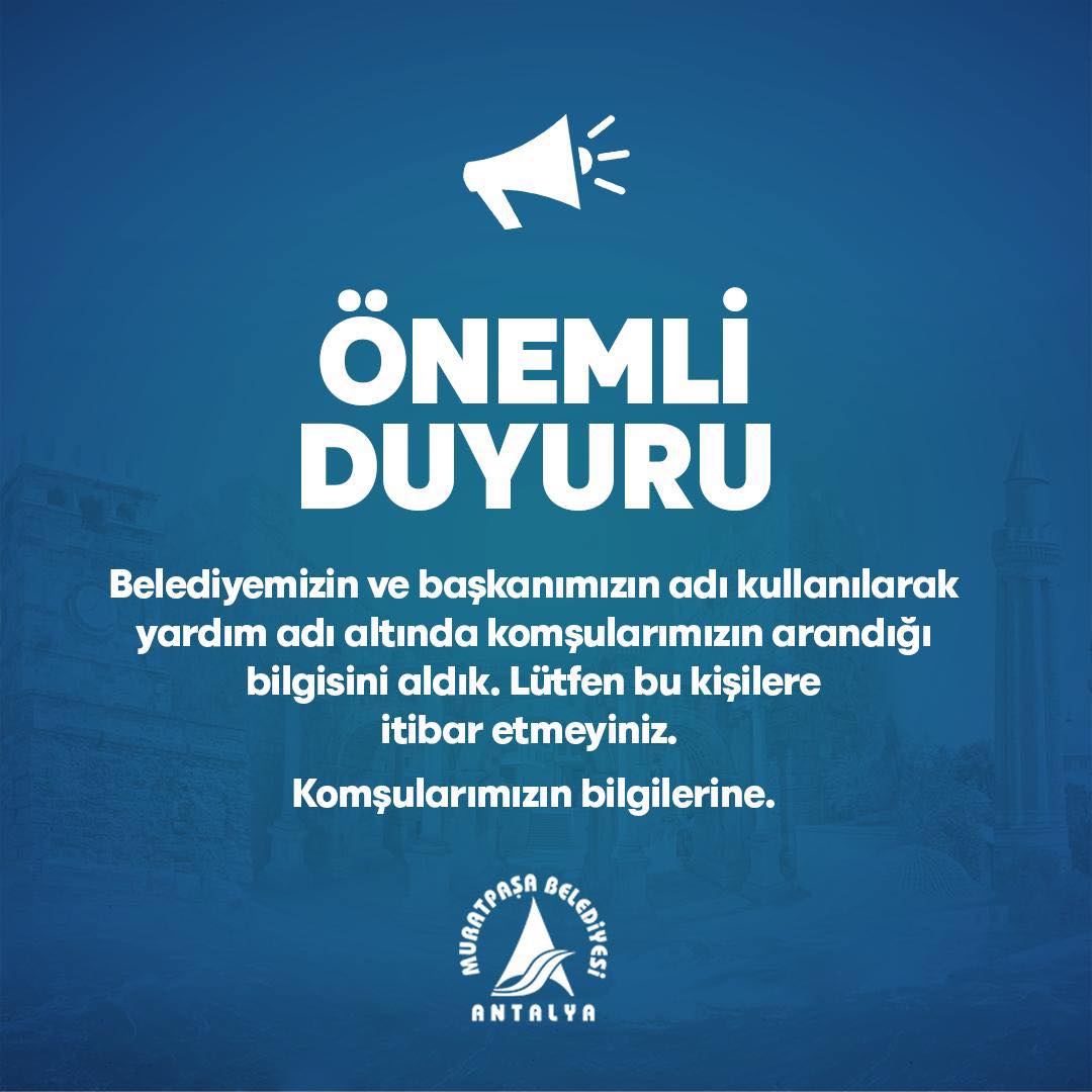 Komşularımızın dikkatine