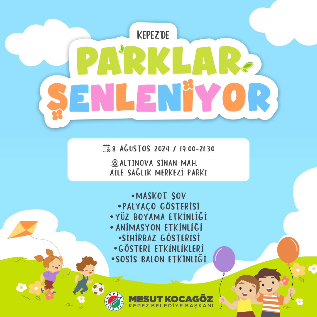 Parklar Şenleniyor etkinlikleri hız kesmeden devam ediyor.
