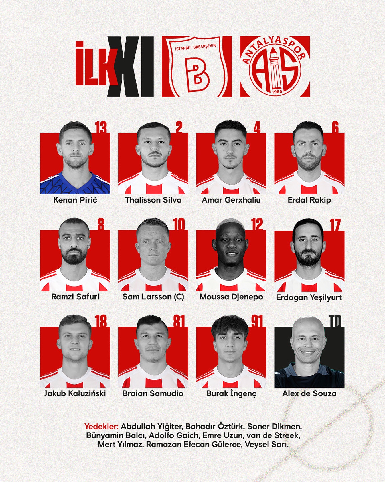 Rams Başakşehir maçı ilk 11’imiz!