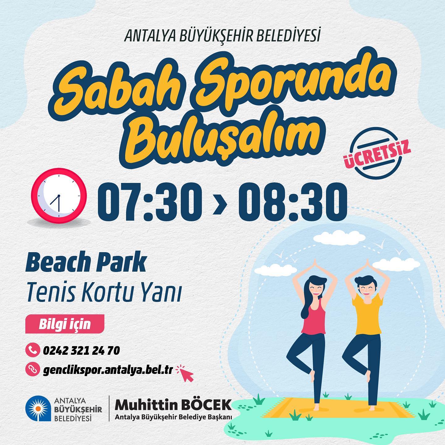 Antalya Büyükşehir Belediyesi, uzman eğitmenlerin gerçekleştirdiği ücretsiz saba