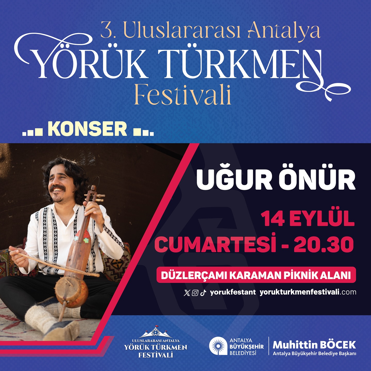 3. Uluslararası Antalya Yörük Türkmen Festivali’nin ikinci gününde, sevilen sana