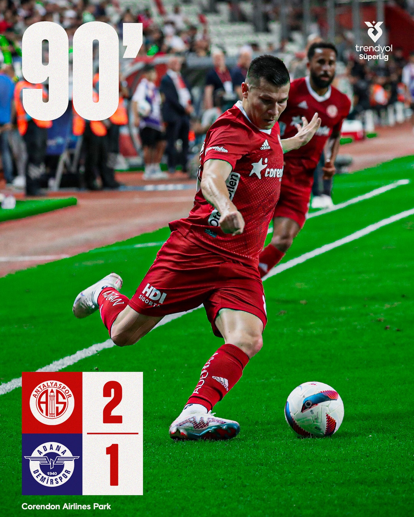 Evimizde 3& puan bizim!

 Dk.90: Takımımız, Trendyol Süper Lig’in beşinci haftas