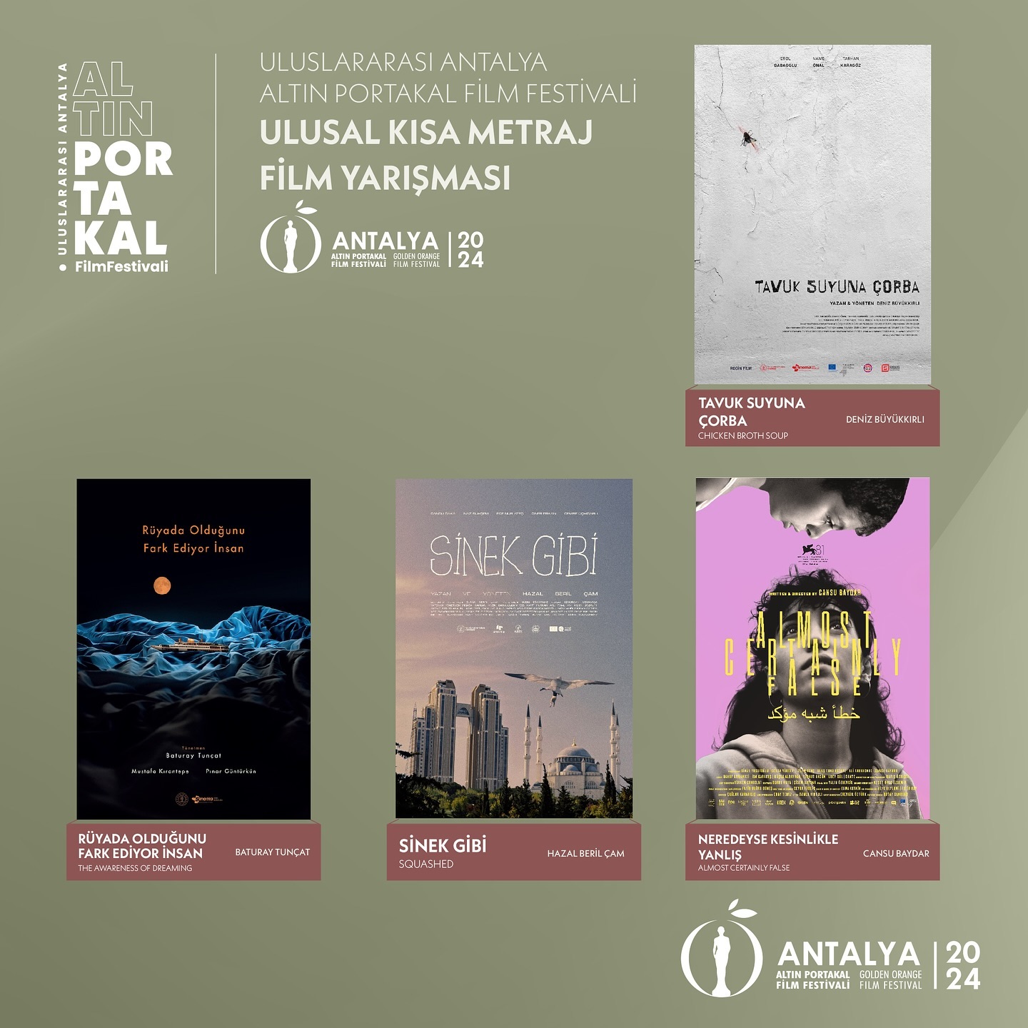 Uluslararası Antalya Altın Portakal Film Festivali’nin Ulusal Kısa Metraj Film Y