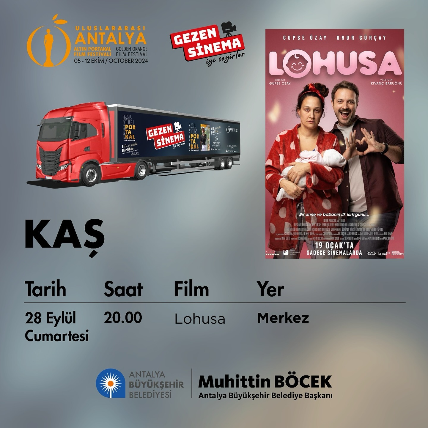 Altın Portakal Sinema Tırı Kaş’ta! 

Uluslararası Antalya Altın Portakal Film Fe