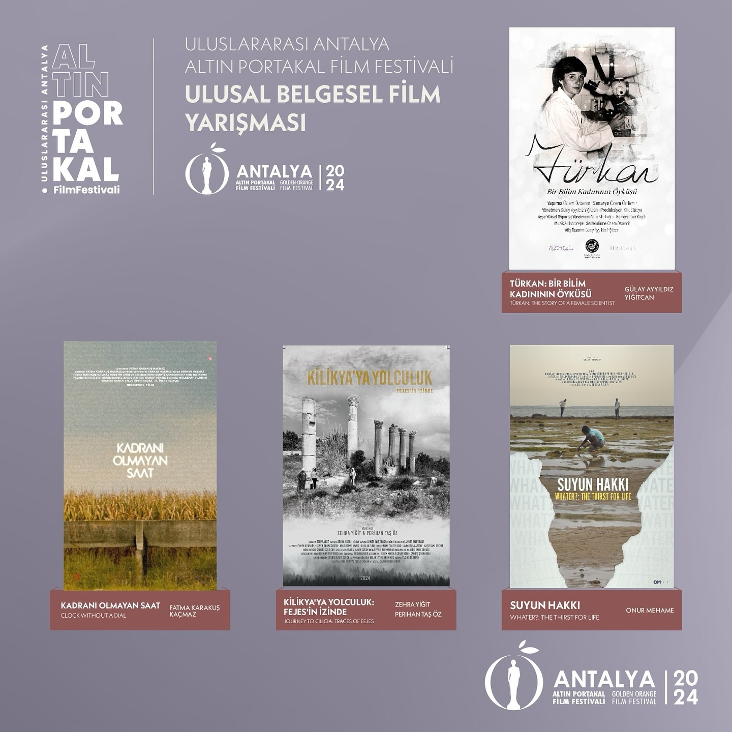 Uluslararası Antalya Altın Portakal Film Festivali’nin Ulusal Belgesel Film Yarı