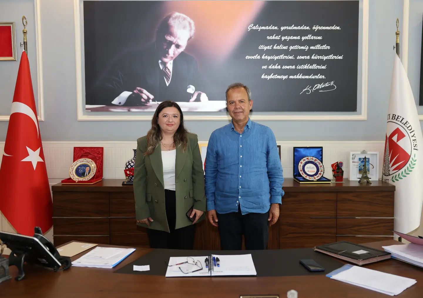 Afyonkarahisar Evciler Belediye Başkanı Av. Berrin Uğurlu’ya nazik ziyaretleri i…