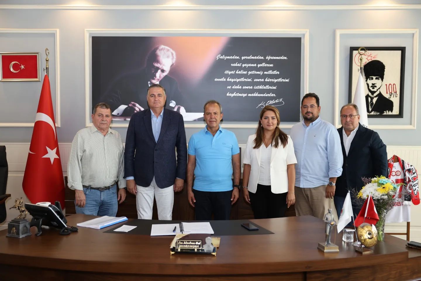 Antalya Organize Sanayi Bölgesi Başkanı Hasan Ali Gönen ve yönetimine, Antalya K…