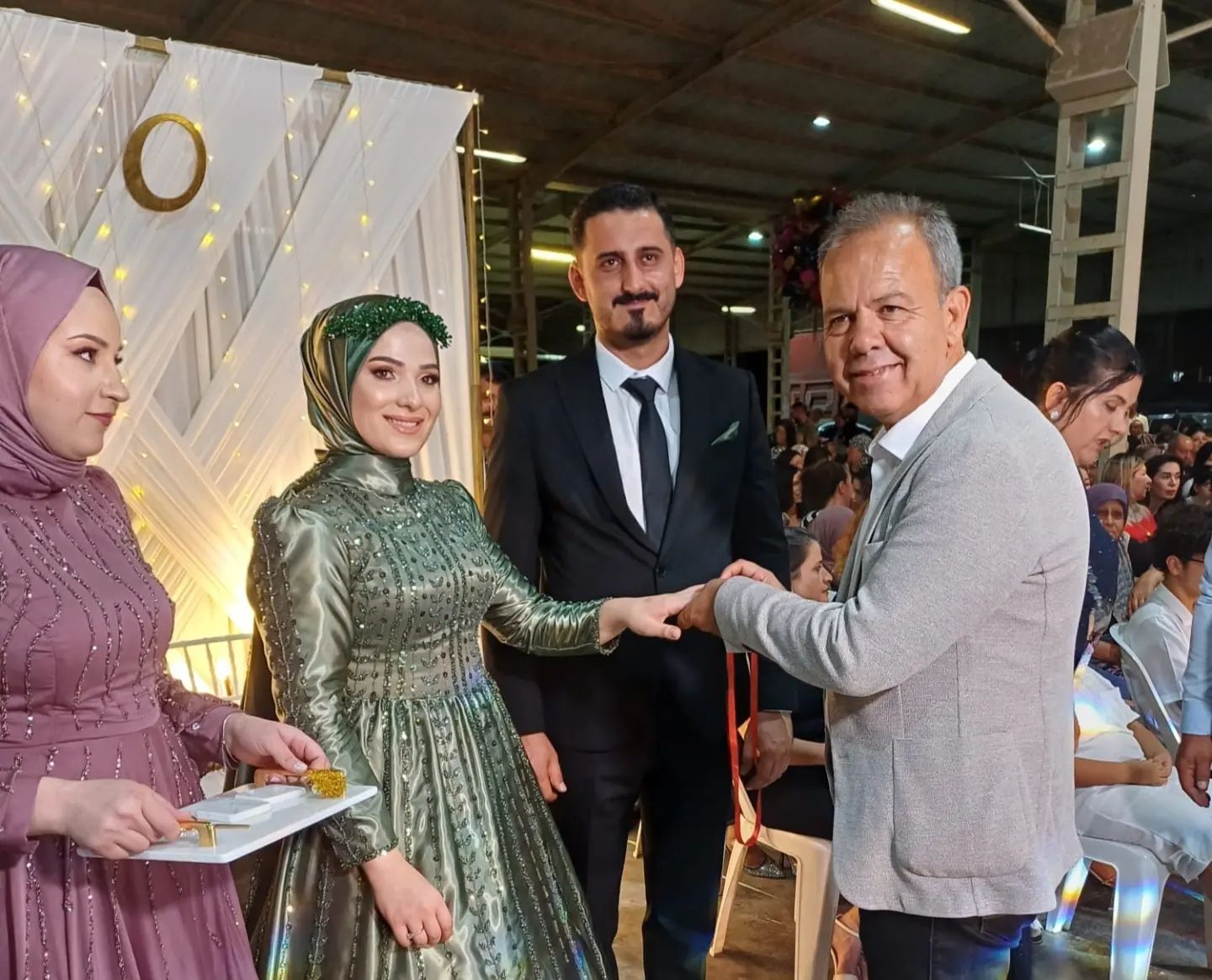 Asiye Say-Osman Akıncı çiftimizin nişan törenine Belediye Başkan Yardımcımız Öme…
