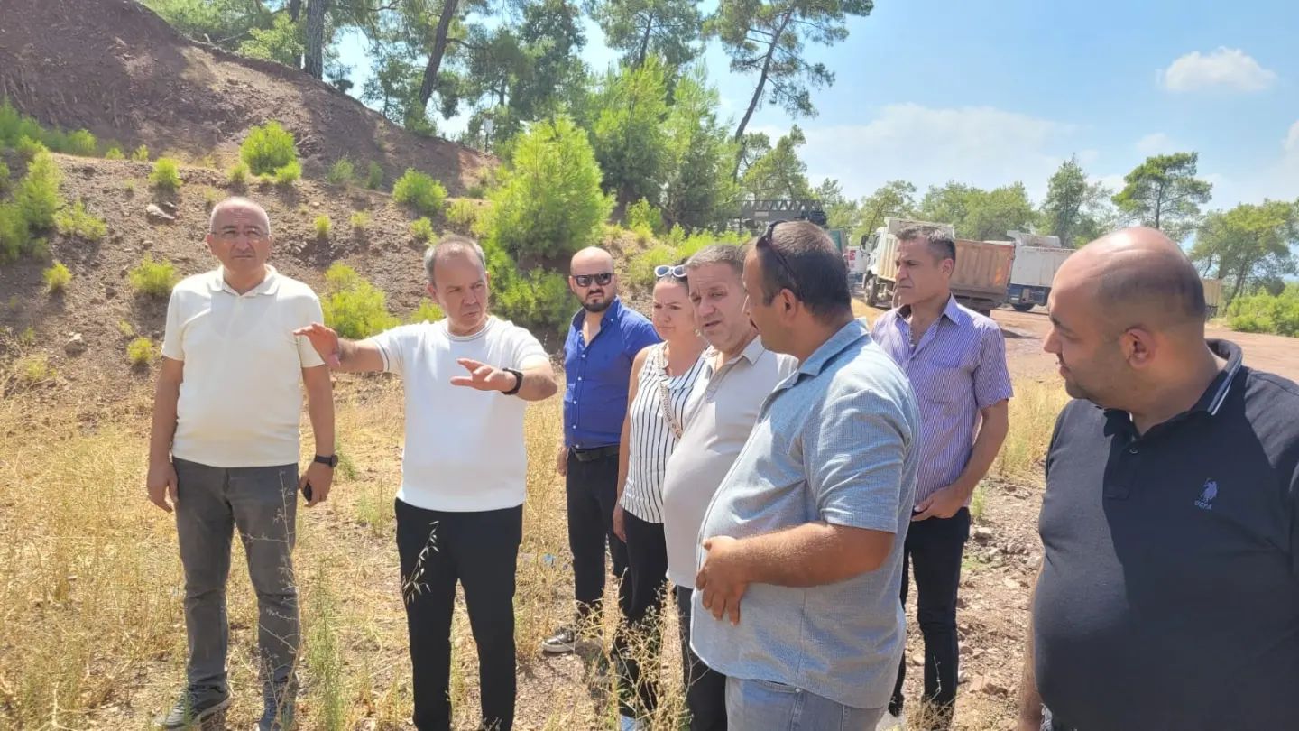 Belediyemize bağlı Kevşirler Kum Ocağında Başkan Yardımcımız Ömer Kıvrak, Fen İş…