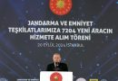 Cumhurbaşkanımız Recep Tayyip Erdoğan, Jandarma ve Emniyet Teşkilatlarına 7204 Y