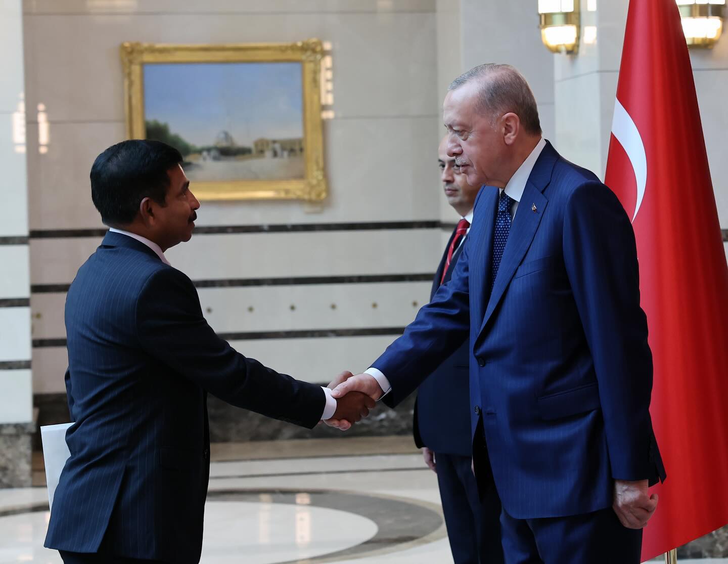Cumhurbaşkanımız Recep Tayyip Erdoğan, Maldivler Büyükelçisi Abdul Raheem Abdul
