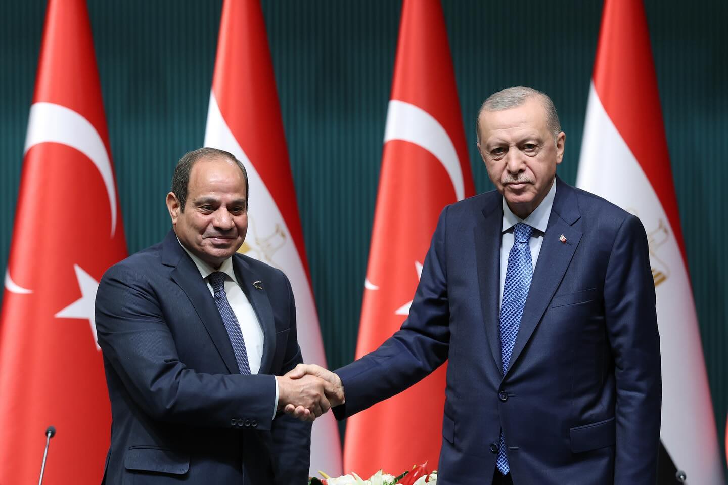 Cumhurbaşkanımız Recep Tayyip Erdoğan, Mısır Cumhurbaşkanı es-Sisi ile düzenledi