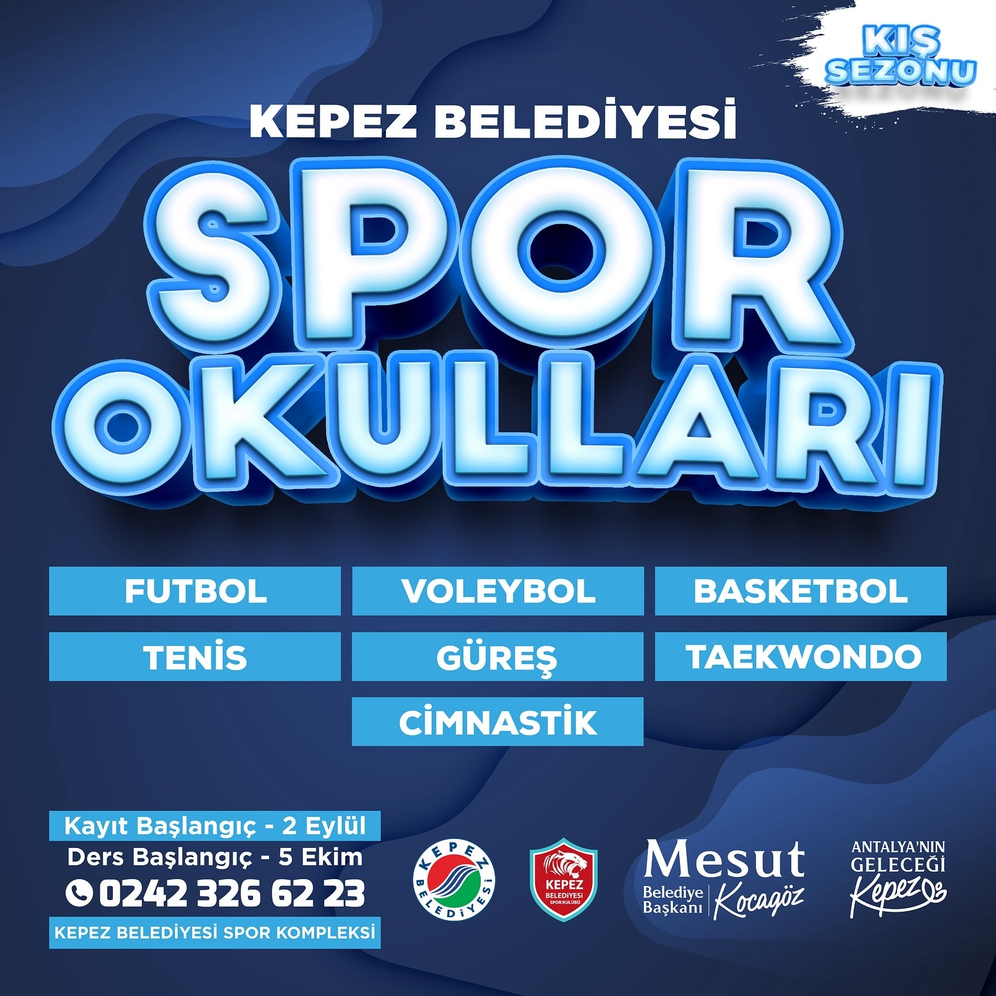 Kepez Belediyesi Kış Spor Okulları Başlıyor!