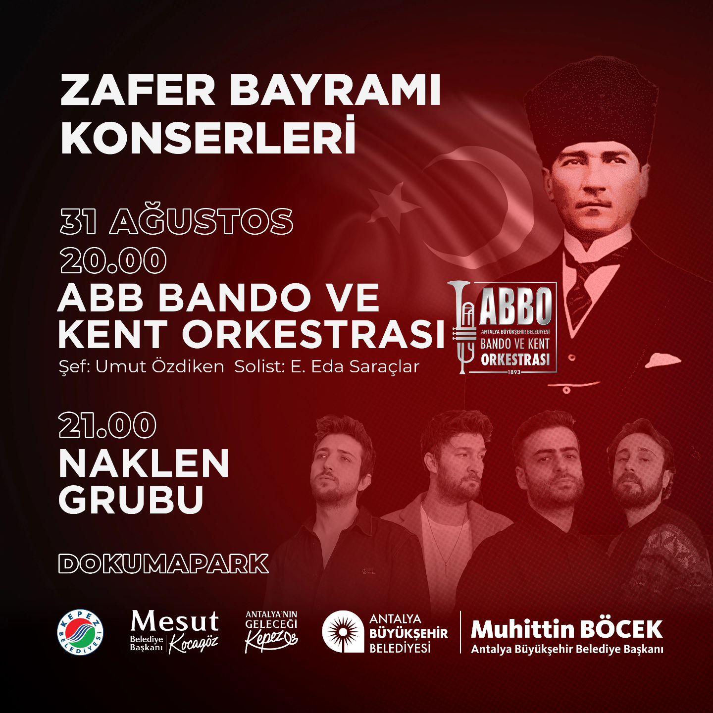 Kepez’de Zafer Bayramı büyük bir coşkuyla kutlanacak.