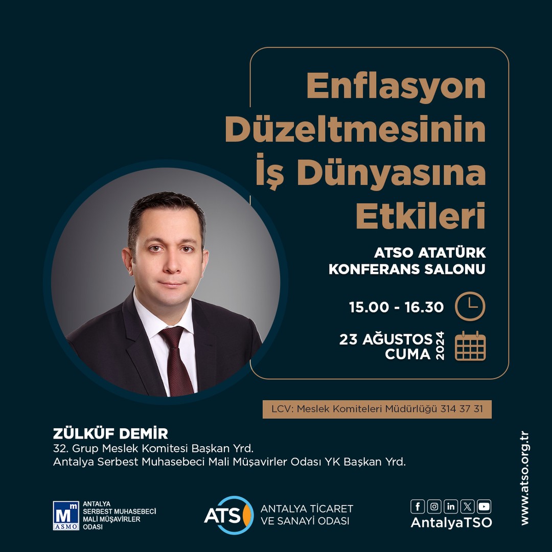 Odamız ve Antalya Serbest Muhasebeci Mali Müşavirler Odası (ASMO) iş birliğinde,