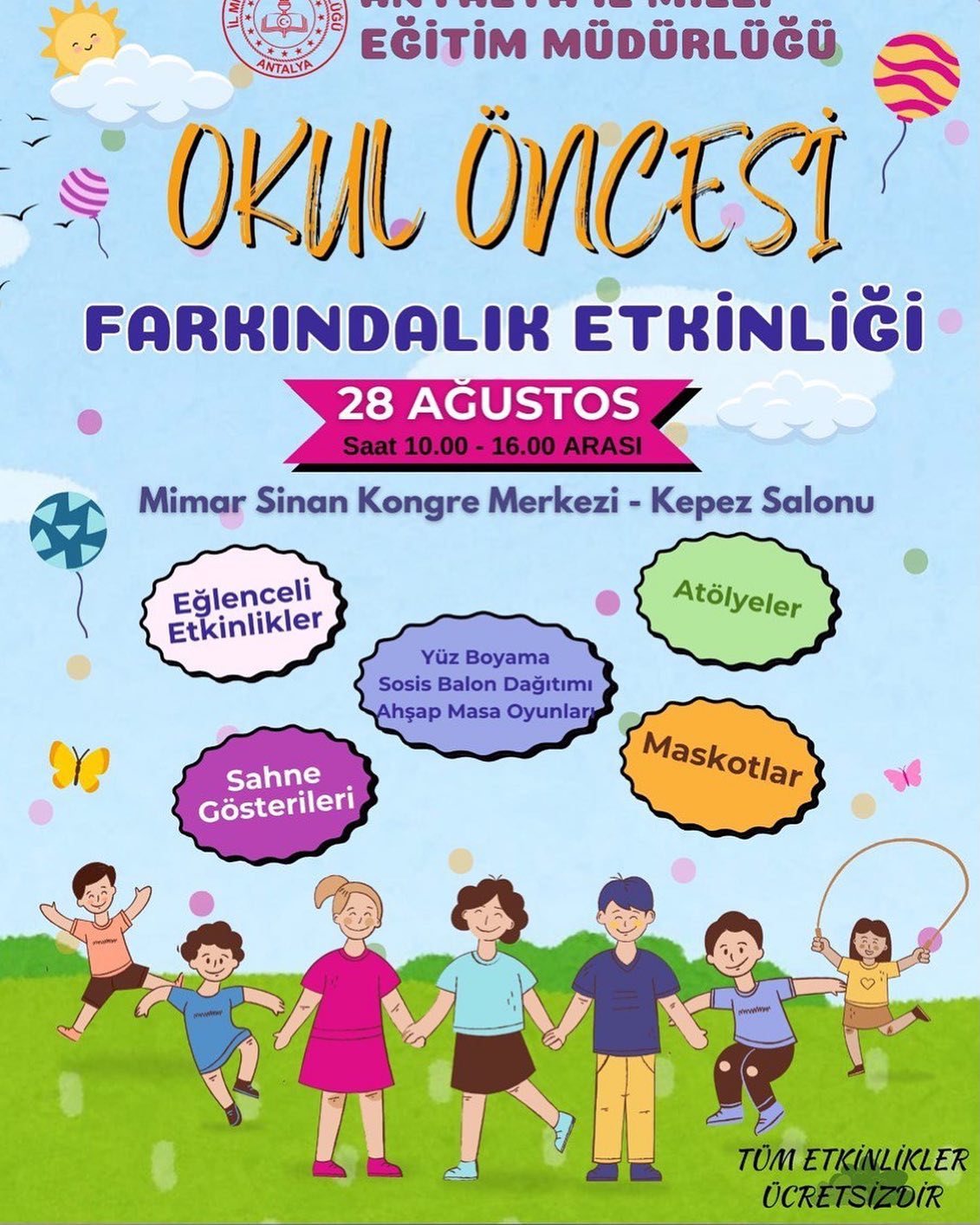 “Okul öncesine verilen emek, mutlu yarınlar demek.” 

Okul öncesi eğitimin çocuk