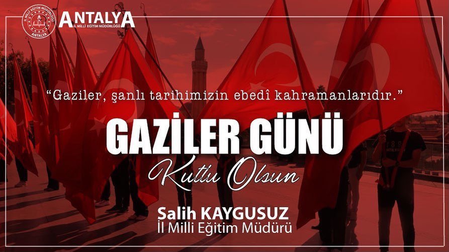 Vatan toprağına kök salan, özgürlüğümüzün yılmaz bekçileri olan kahraman gaziler