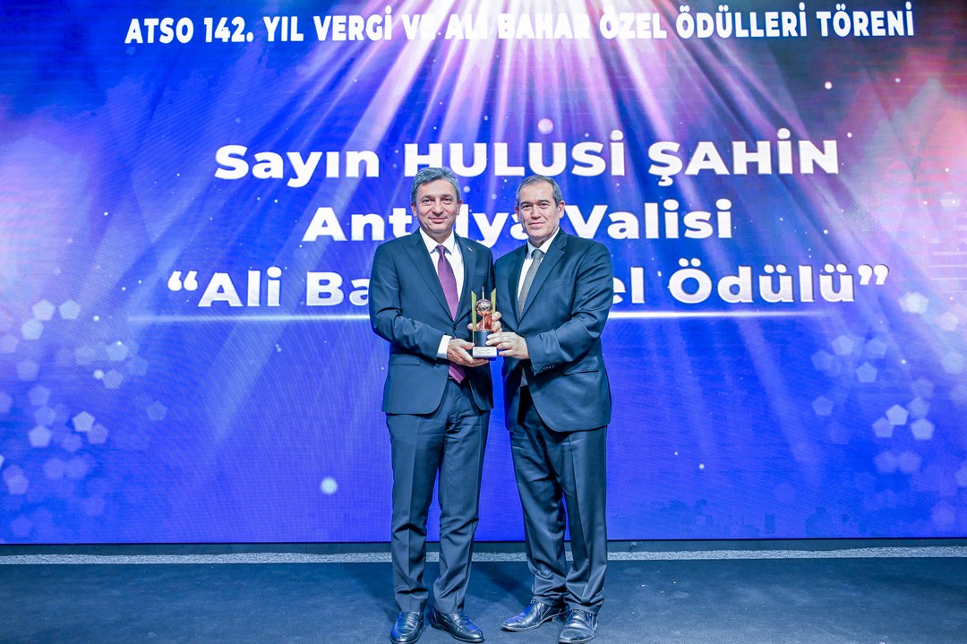 ATSO 142. Yıl Vergi ve Ali Bahar Özel Ödülleri Töreni’nde, göreve geldiği günden