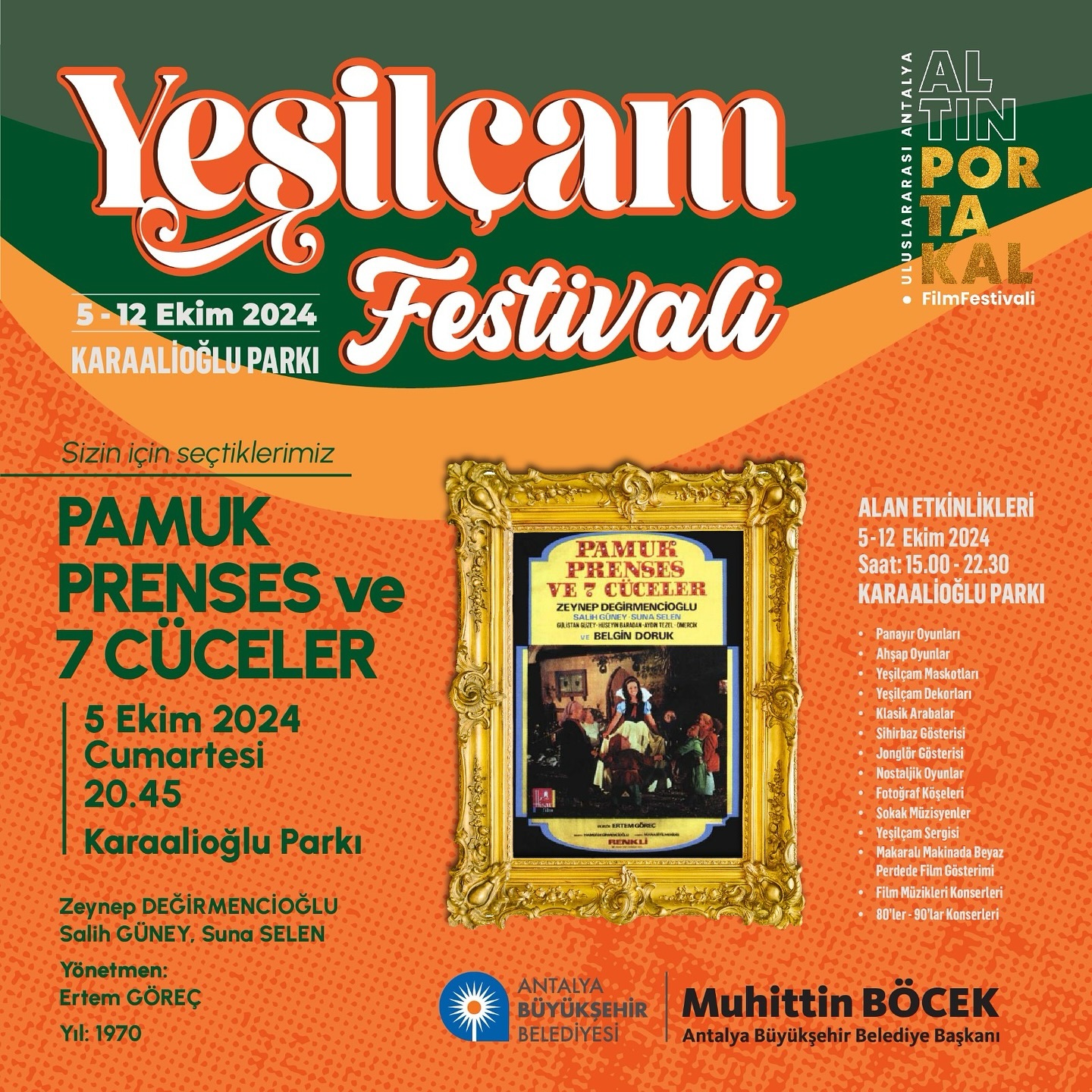 Antalya Büyükşehir Belediyesi’nin Uluslararası Antalya Altın Portakal Film Festi