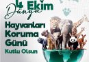 4 Ekim Dünya Hayvanları Koruma Günü kutlu olsun!  Onların sesi ol, koru, sev!